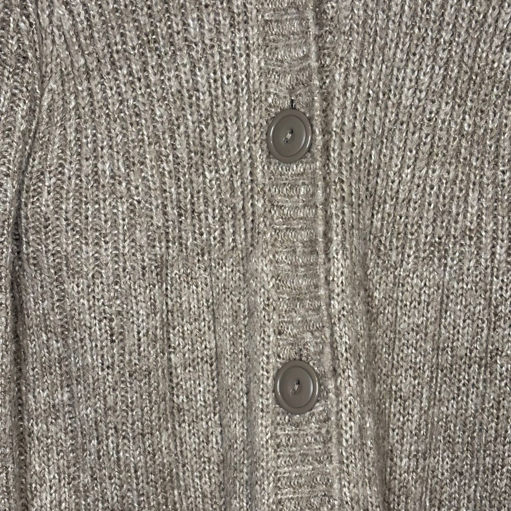 Linda Matthew's New York Large Tan Beige Bell Bottom Sleeves Long Sweater Knit - Picture 6 of 7